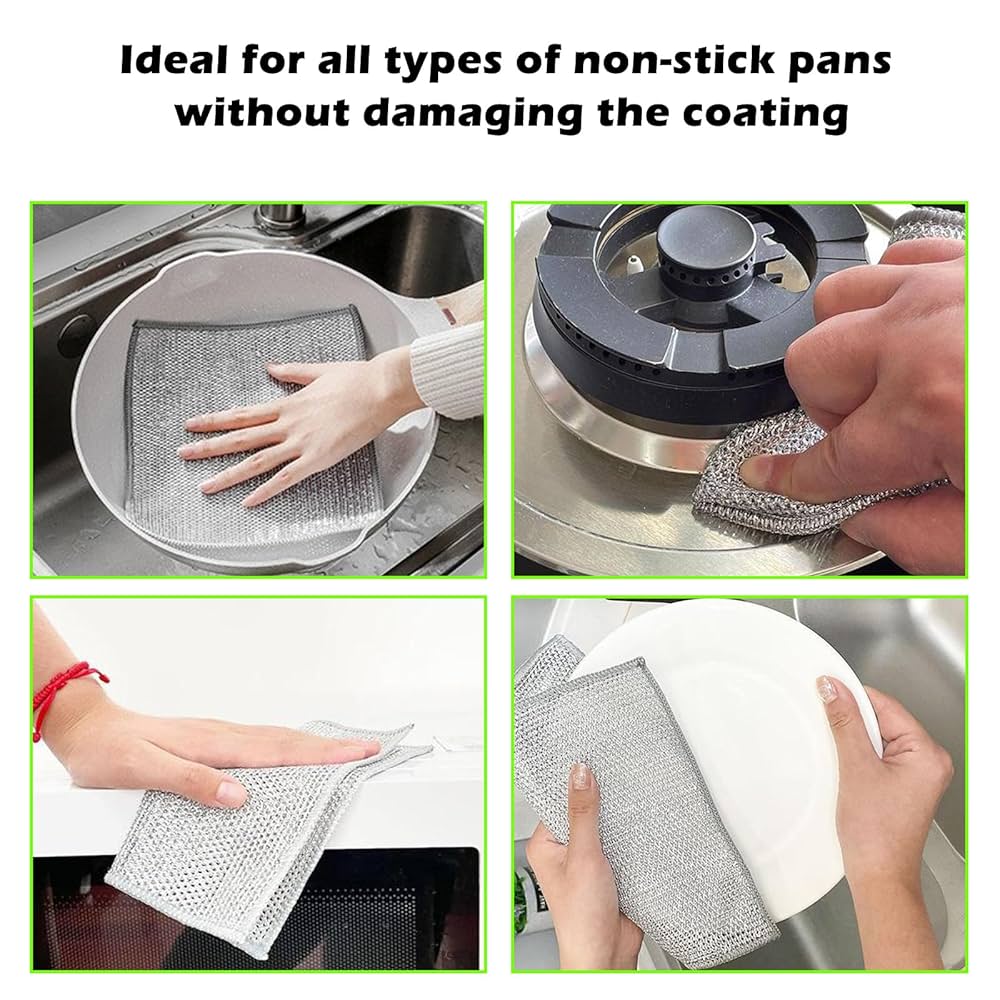 Non-scratch Multifunctional Wire Dishcloth (Buy 10 Get 10 Free- 20 Pcs)
