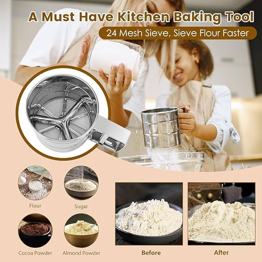 Stainless Steel Flour Sifter (Atta Chhani)