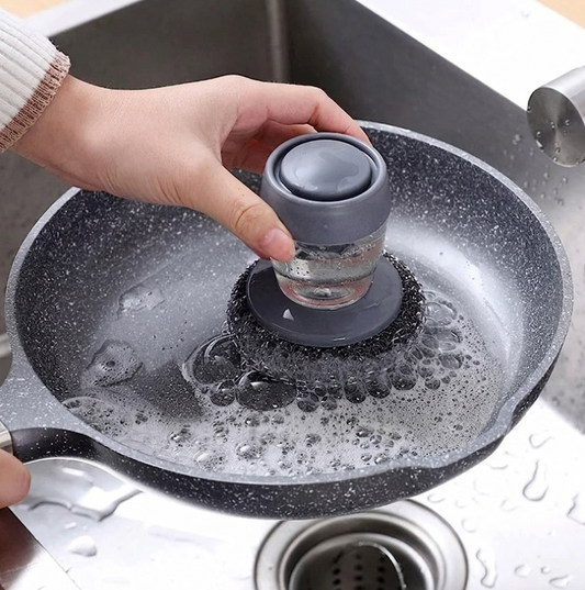 2-in-1 Soap Dispensing palm Brush