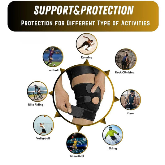 🦵 Premium Knee Support Brace (Pack of 2) - Buy 1 Get 1 Free